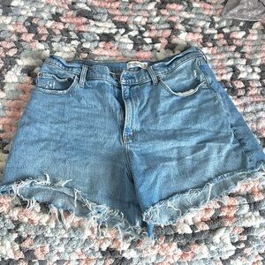 Abercrombie dad high rise curve love 33 shorts